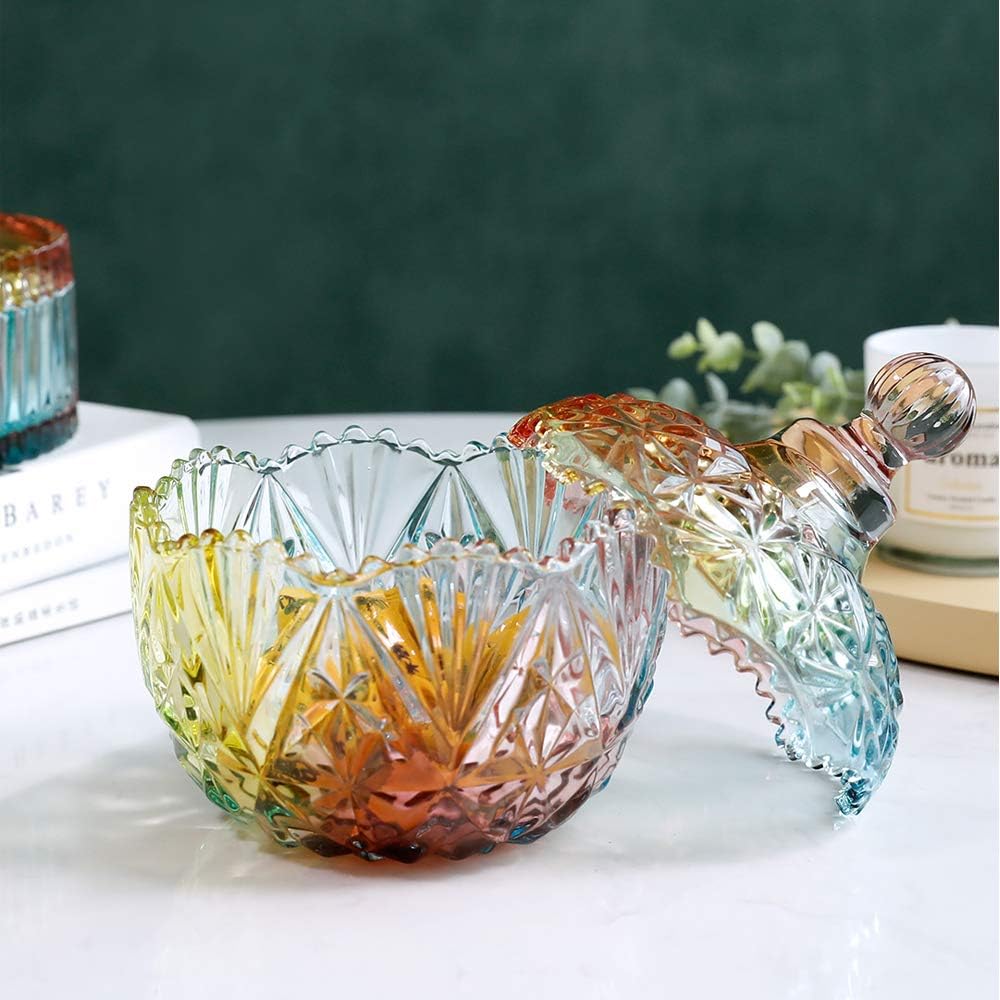 Glass Storage Jar with Lid, Candy Cookie Jar, Jewelry Box, Biscuit Containers -750ml / 26oz Glass Storage Jar with Lid, Candy Cookie Jar, Jewelry Box, Biscuit Containers -750ml / 26oz